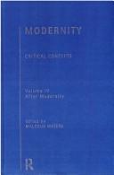 Cover of: Modernity: critical concepts