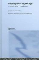 Cover of: Philosophy of Psychology by Jose Bermudez