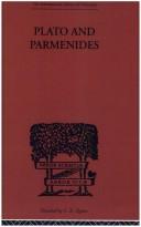 Plato and Parmenides by Πλάτων, Francis MacDonald Cornford, Francis Macdonald Cornford, Francis MacDonald Cornford, Francis MacDonald 1874-1943 Cornford