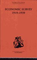 Cover of: Economic Survey 1919-1939