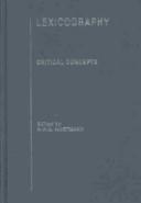 Cover of: Lexicography: Critical Concepts in Linguistics