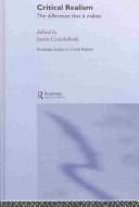 Cover of: Critical realism by edited by Justin Cruickshank.