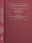 Cover of: Edmund Husserl by Rudolf Bernet, Donn Welton