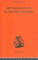 Cover of: Optimization in Economic Analysis