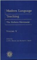 Cover of: Modern language teaching by selection and new introductions by A.P.R. Howatt and Richard C. Smith.