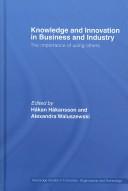 Cover of: Knowledge and innovation in business and industry | 