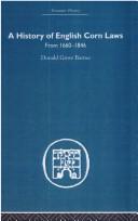 Cover of: A History of English Corn Laws: From 1660-1846 (Economic History (Routledge))