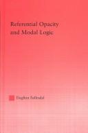 Cover of: Referential Opacity and Modal Logic (Studies in Philosophy)