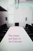 Cover of: The state of art criticism