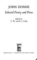 Cover of: John Donne: Selected Poetry and Prose (Methuen English Texts)