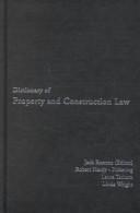 Cover of: Dictionary of property and construction law