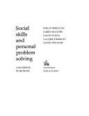 Cover of: Social skills and personal problem solving: a handbook of methods