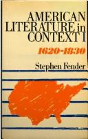 Cover of: American Literature in Context by Stephen Fender