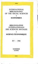 Cover of: International Bibliography of the Social Sciences  | Intl Com Soc Sc