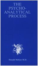 Cover of: The Psychoanalytical Process by Donald Meltzer