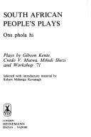 South African people's plays by Robert Kavanagh