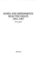Cover of: Hopes and Impediments by 