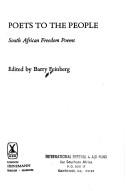 Cover of: Poets to the people: South African freedom poems