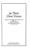 In Their Own Voices by Adeola James