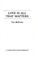 Cover of: Love Is All That Matters (Ecstasy, No 379)