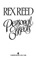Cover of: Personal Effects by Rex Reed