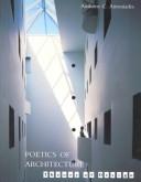 Cover of: Poetics of Architecture by Anthony C. Antoniades