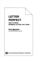 Cover of: Letter perfect: how to write business letters that work