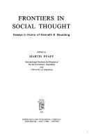 Cover of: Frontiers in social thought by edited by Martin Pfaff.