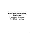 Cover of: Computer performance evaluation: tools and techniques for effective analysis