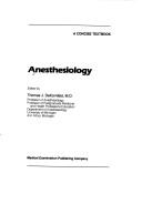 Cover of: Anesthesiology: a concise textbook