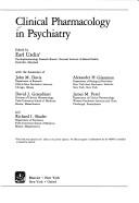 Cover of: Clinical pharmacology in psychiatry: neuroleptic and antidepressant research