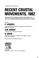 Cover of: Recent Crustal Movements (Developments in Geotectonics)