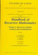 Cover of: Handbook of recursive mathematics