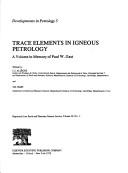 Cover of: Trace elements in igneous petrology.  Edited by C.J. Allegre and S.R. Hart by 