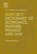 Elsevier's dictionary of economics, business, finance and law by N. G. Rakipov, Anna N. Rakipova, N.G. Rakipov, A.N. Rakipova