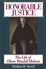 Cover of: Honorable Justice by Sheldon M. Novick