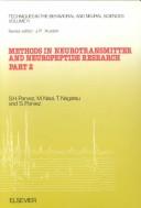 Cover of: Methods in Neurotransmitter and Neuropeptide Research, Parts 1 and 2 by H. Parvez, M. Naoi, T. Nagatsu, M. Naoi, T. Nagatsu
