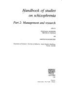 Cover of: Handbook of studies on schizophrenia | 