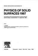Cover of: Physics of Solid Surfaces, 1987 | J. Koukal