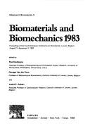 Cover of: Biomaterials and biomechanics 1983 by European Conference on Biomaterials (4th 1983 Louvain, Belgium)