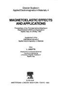 Cover of: Magnetoelastic Effects and Applications: Proceedings of the First International Meeting on Magnetoelastic Effects and Applications Naples, Italy, 24 (Elsevier ... in Applied Electromagnetics in Material)