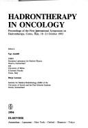 Cover of: Hadrontherapy in oncology: proceedings of the First International Symposium on Hadrontherapy, Como, Italy, 18-21 October 1993