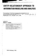 Cover of: Entity-relationship approach to information modeling and analysis | International Conference on Entity-Relationship Approach (2nd 1981 Washington, D.C.)