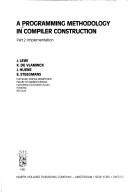 Cover of: A Programming methodology in compiler construction