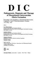 Cover of: DIC by Workshop on Disseminated Intravascular Coagulation (1993 Castle of Rauischholzhausen), Workshop on Disseminated Intravascular Coagulation (1993 Castle of Rauischholzhausen)