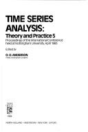Cover of: Time Series Analysis | O. D. Anderson