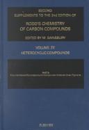 Cover of: Second Supplements to the 2nd Edition of Rodd's Chemistry of Carbon Compounds : Aliphatic Compounds : Part A: Hydrocarbons (Alkanes, Alkenes, Alkynes, ... Chemistry of Carbon Compounds 2nd Edition)