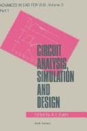 Cover of: Circuit analysis, simulation and design
