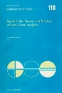 Cover of: Trends in the Theory and Practice of Non-Linear Analysis (North-Holland Mathematics Studies)