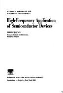 Cover of: High-frequency application of semiconductor devices